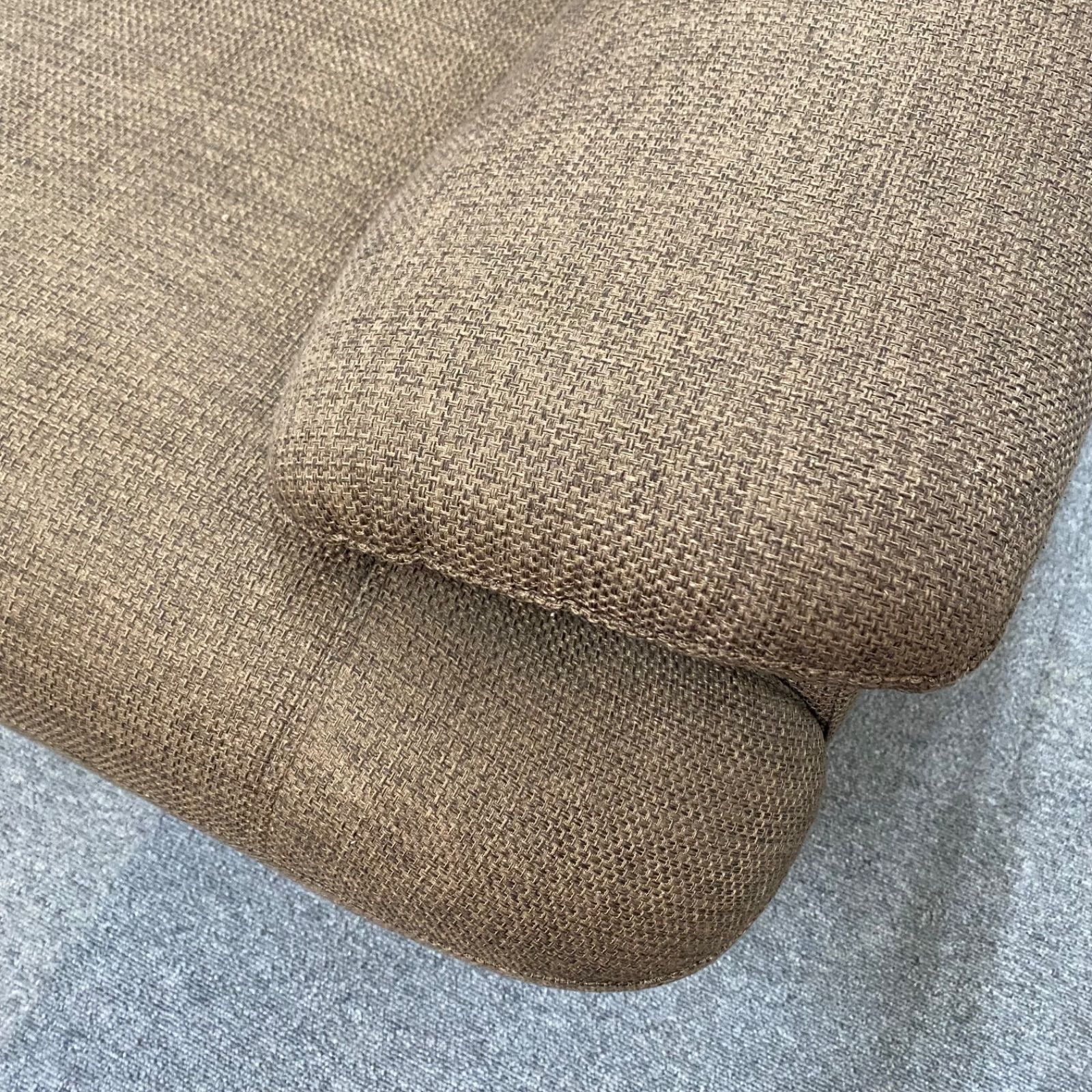 ◆中古◆格安◆美品◆ブラウン◆布張り◆二人掛けソファー◆ヘタリ少なめ◆ 引取限定‼◇中古◇格安◇美品◇ブラウン◇布張り◇二人掛けソファー