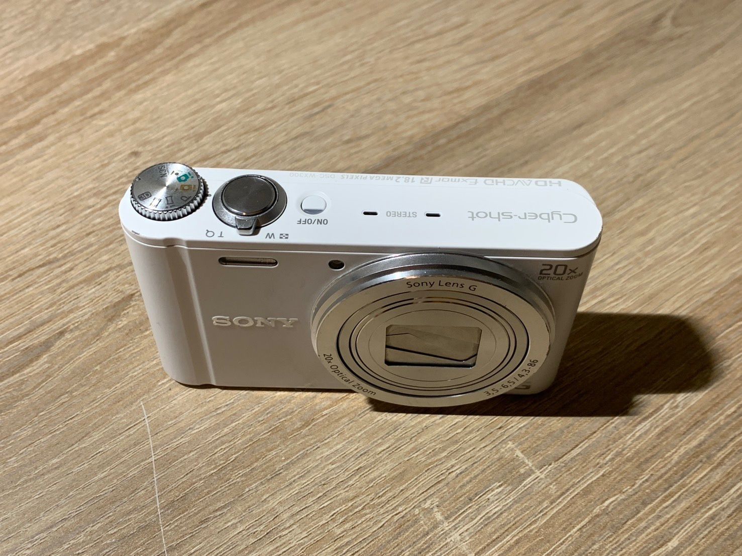 9894 Sony Cyber-shot DSC-WX300 ホワイト デジカメ ジャンク品【ネ