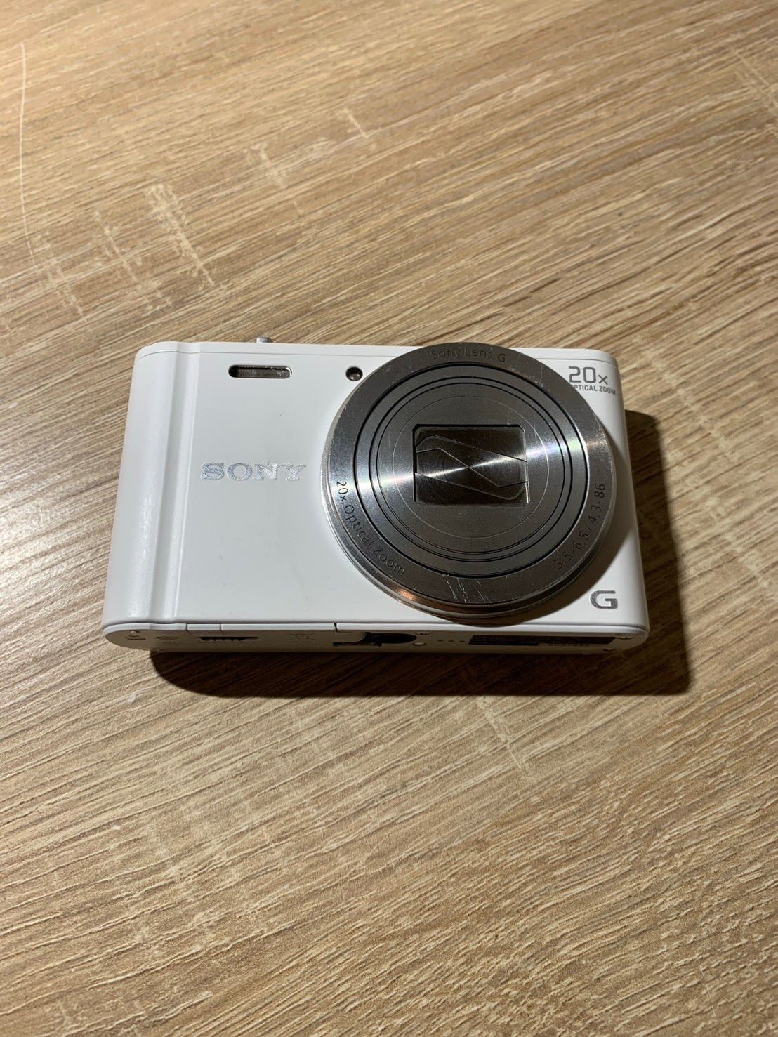 【極美品】SONY Cyber-shot DSC-WX300 コンデジ ホワイト ソニー、最小・最軽量の光学20倍「サイバーショット DSC-WX300