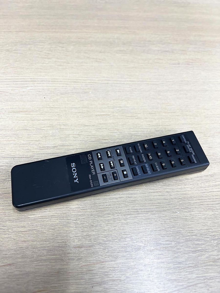 SONY ソニー CDプレーヤー用 リモコン RM-D520 - メルカリ
