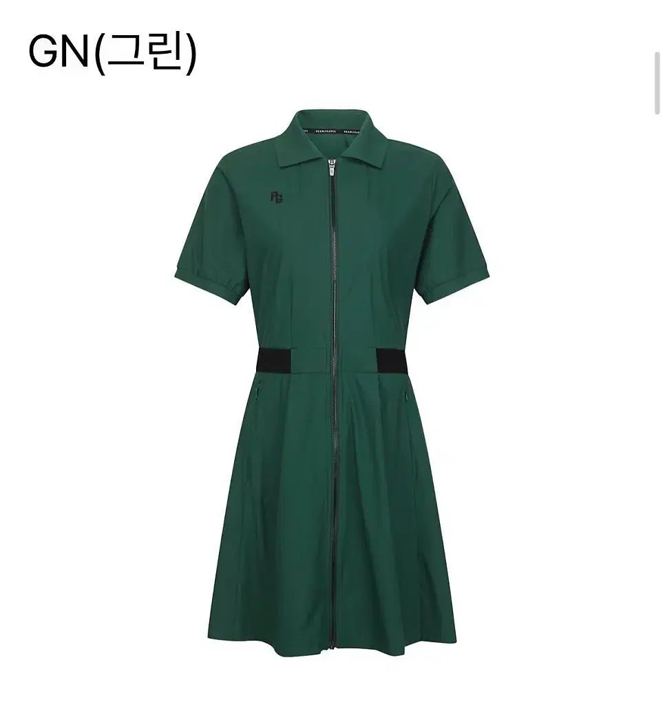 パーリーゲイツ　新品　2号 グリーン　ワンピース パーリーゲイツ 定価50万 グリーン色 ジップアップ半袖ワンピース ほぼ