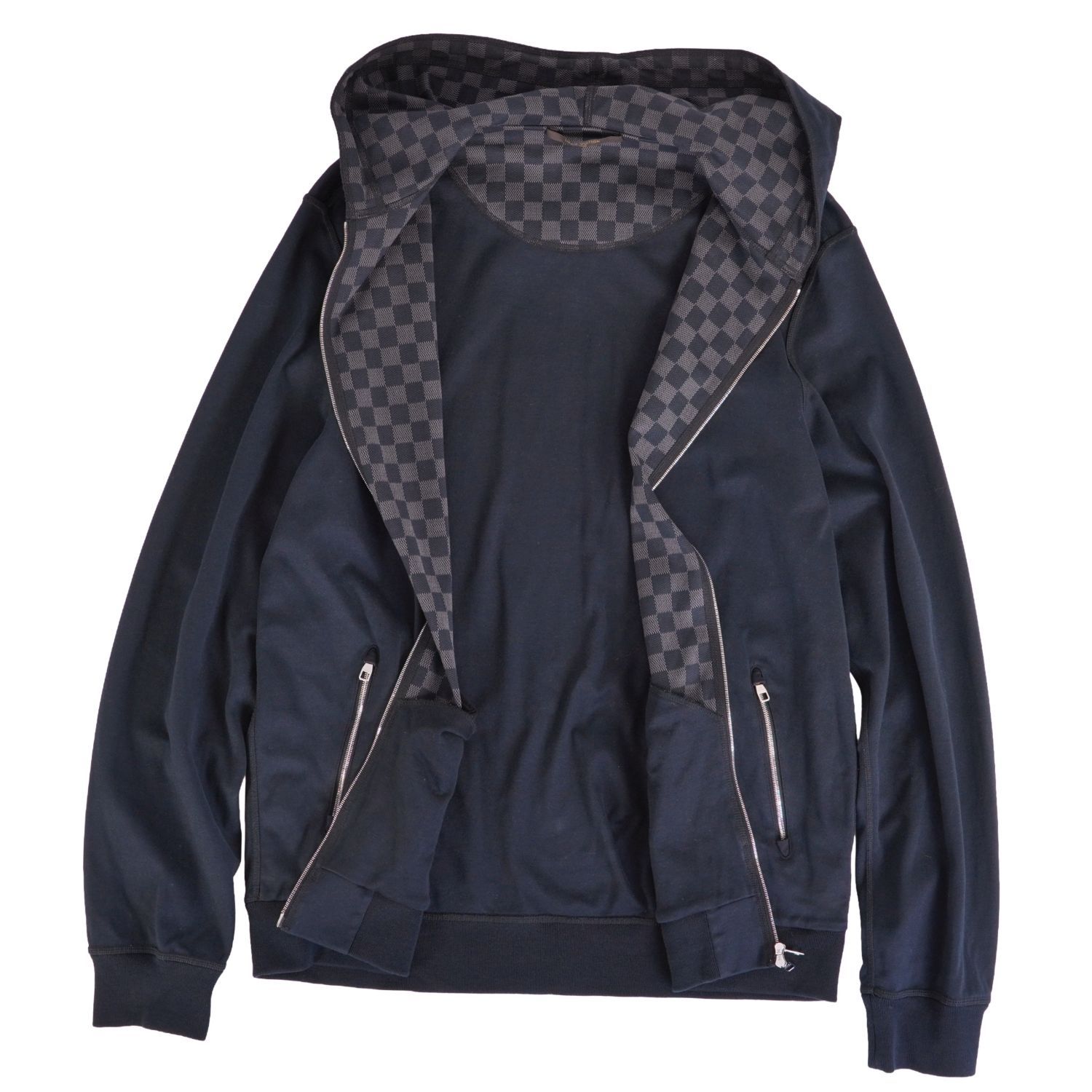 美品 ルイヴィトン LOUIS VUITTON スウェット パーカー ジップアッ 