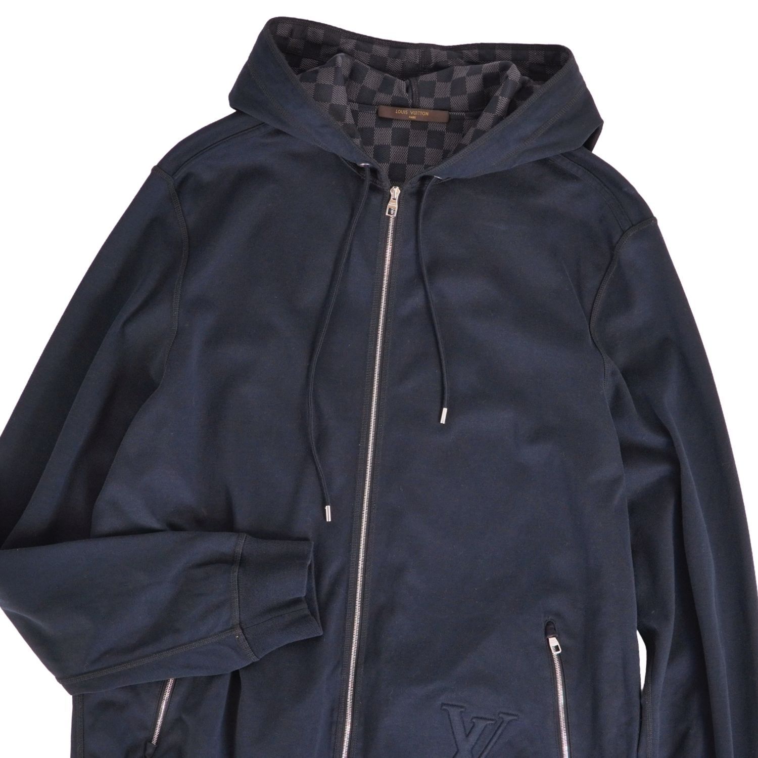 美品 ルイヴィトン LOUIS VUITTON スウェット パーカー ジップアッ 