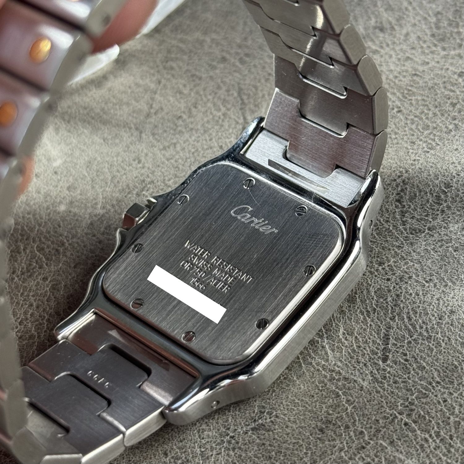 OH済み】カルティエ サントスガルベ LM 1566 コンビ クォーツ 腕回り 