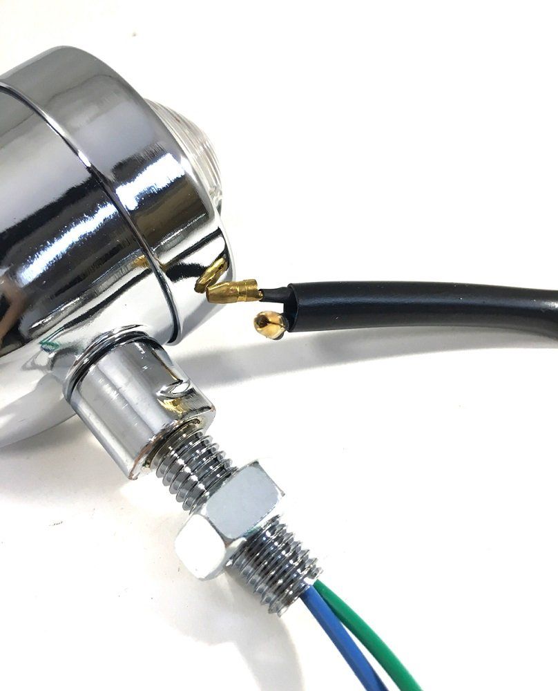 CustomDivine 砲弾型 12V ブレット ウインカー 4個セット バイク 