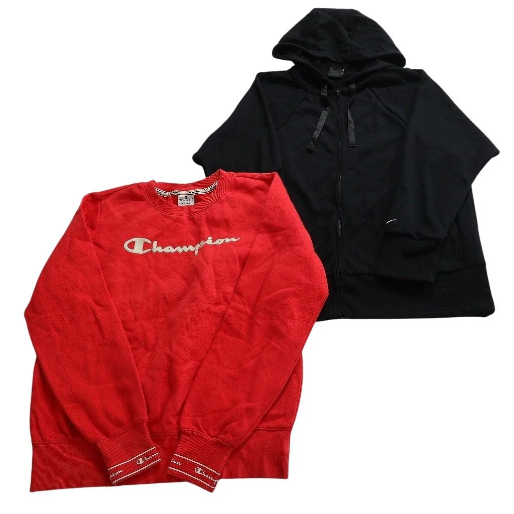 古着卸 ブランドMIX スウェット 8枚セット ( レディース・キッズ・ユース  S/M/L ) チャンピオン カーハート アディダス 中古 古着 NE4355 古着卸 ブランドMIX スウェット 8枚セット ( レディース・キッズ