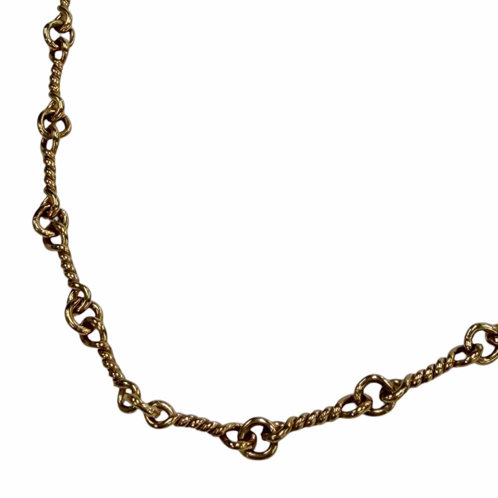 美品CHROME HEARTS クロムハーツ 22K ツイストチェーン 16インチ 