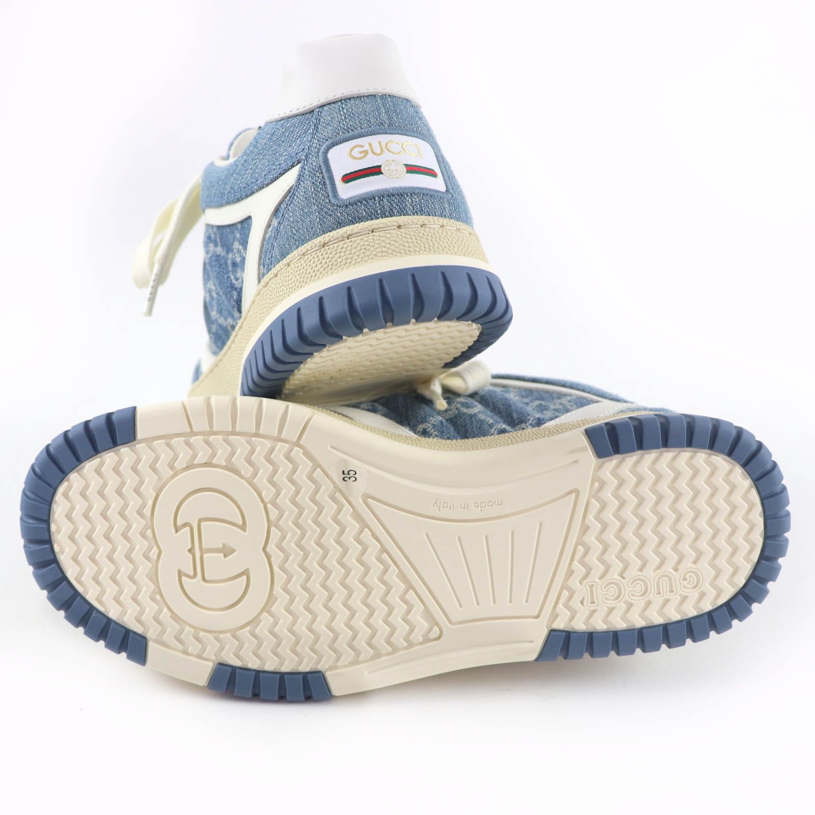 入荷中 SX83/GUCCI グッチ レザースニーカー GG柄 メンズ 8.5G