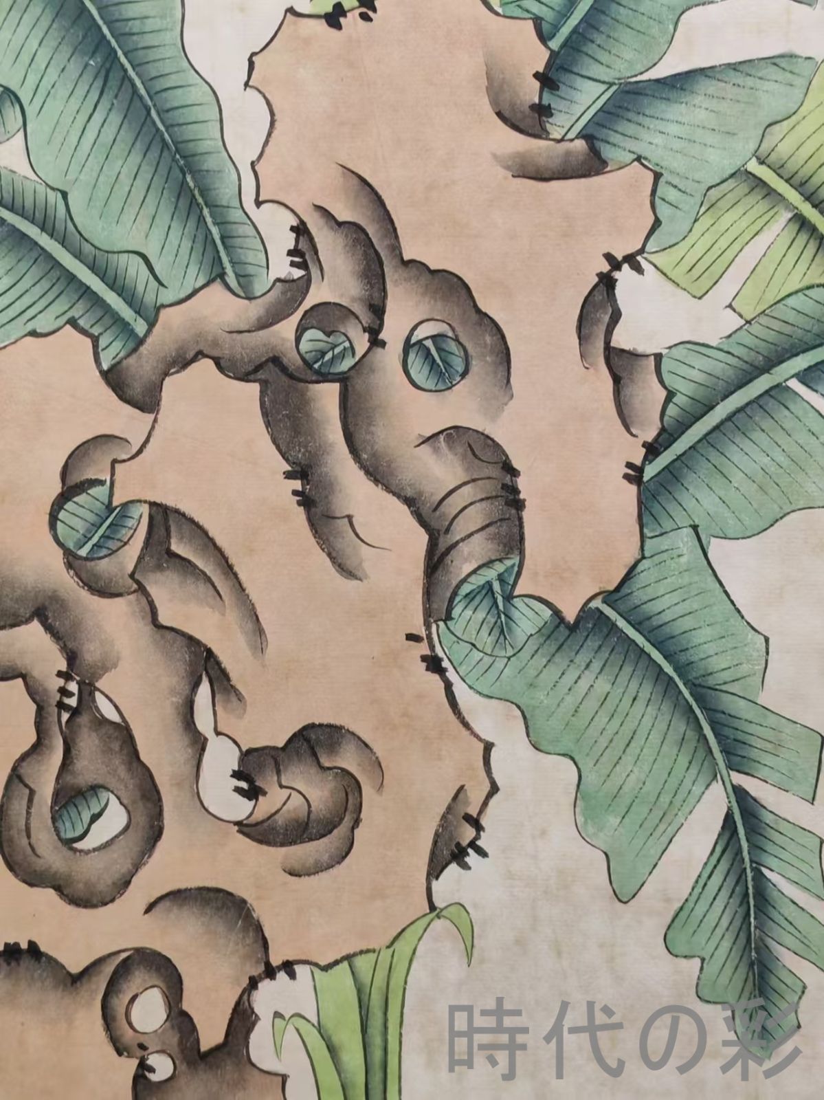 中国古美術【倪田風 人物図】掛軸 宣紙 三尺中堂 表装済 人物画 肉筆