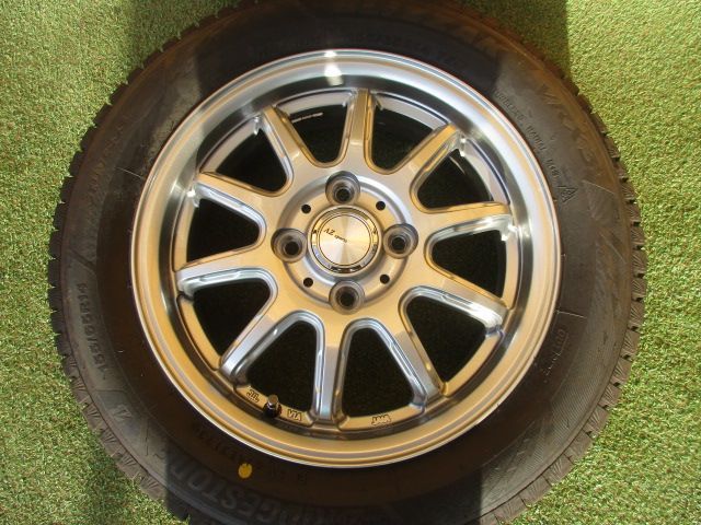 中古】 送料込み AZスポーツ 155/65R14 スタッドレスタイヤ4本SET
