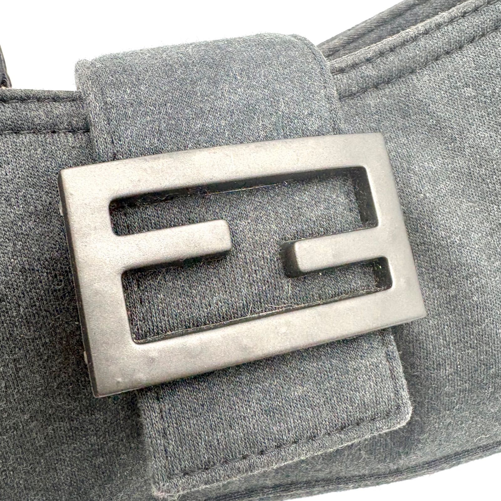美品◎FENDI フェンディ コットンジャージー マンマバケット FF