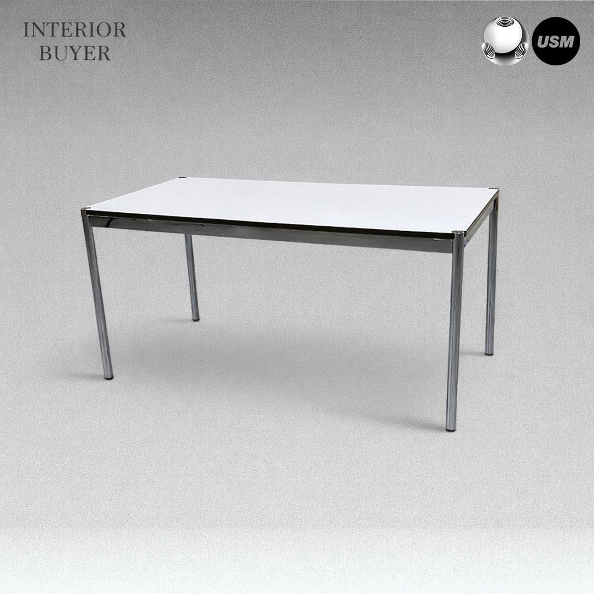 USM Haller USMハラー テーブル ホワイト 白 美品 デザイナーズ USM ユーエスエム Haller Table ハラー テーブル デスク ホワイト