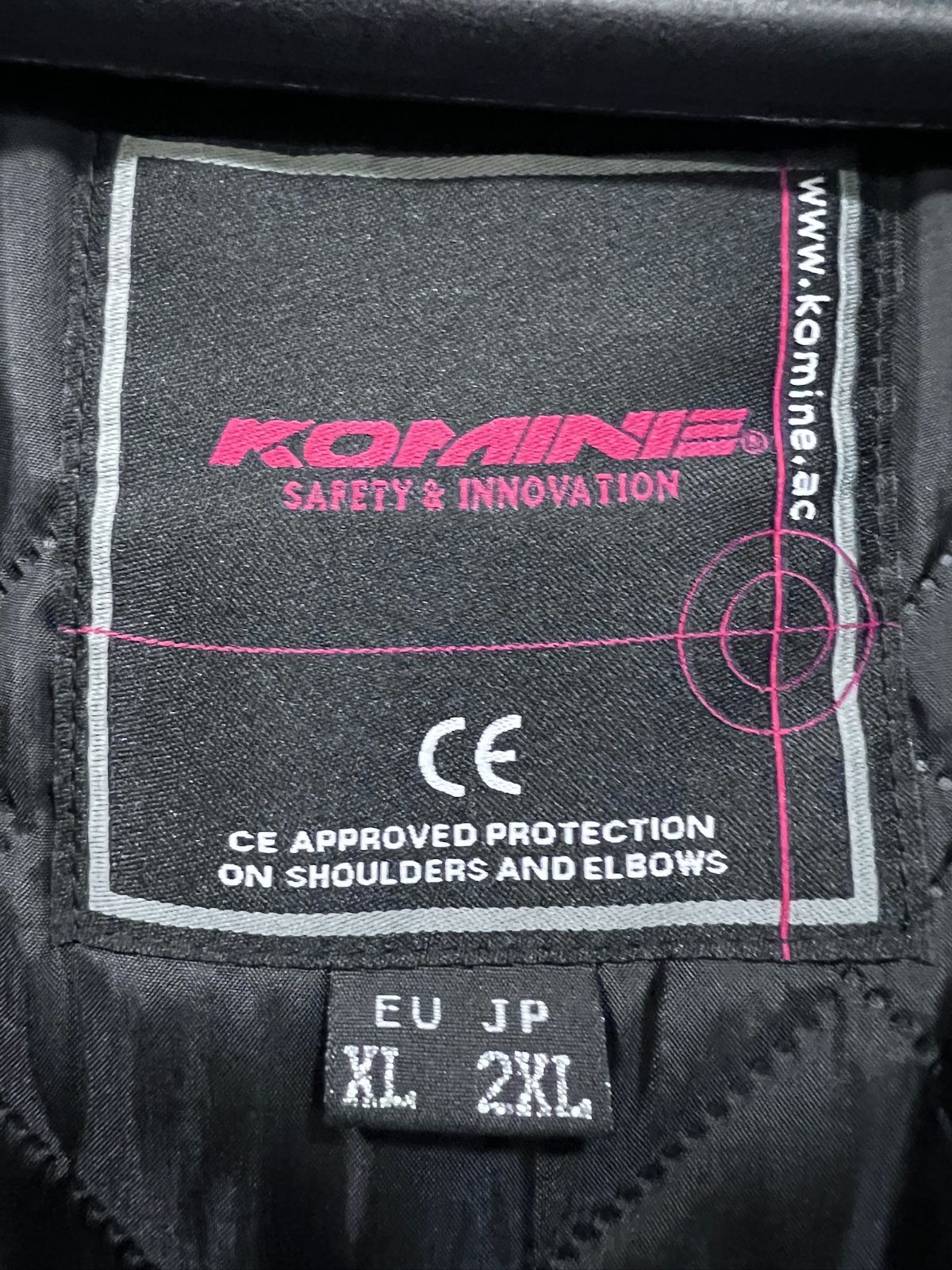 美品 KOMINE JK066 フルイヤージャケット トリニティ 2XL コミネ 