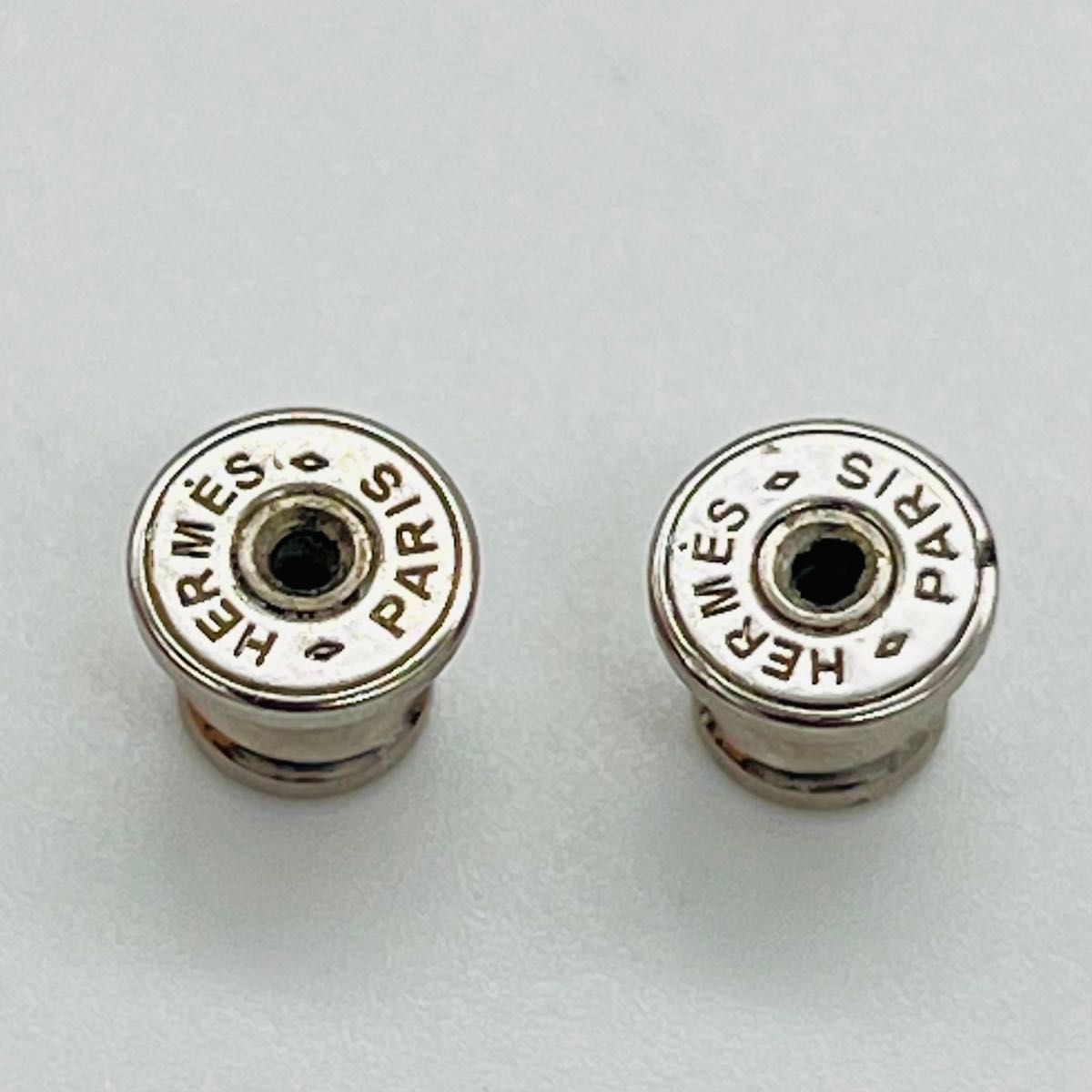 エルメス ポップH ピアス SS ホワイト シルバー メタル - メルカリ