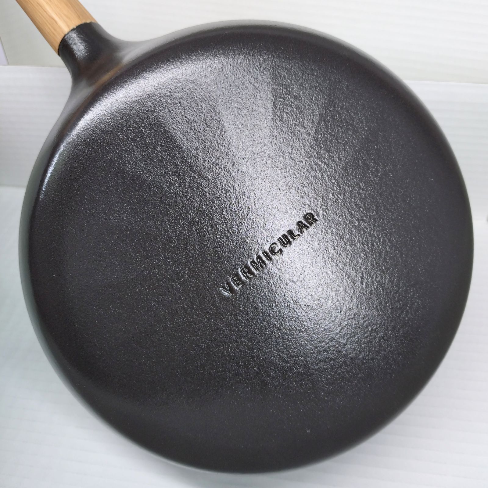 バーミキュラフライパン　24㎝DEEP フライパン 24cm DEEP 【ガラスリッドセット】[ウォールナット