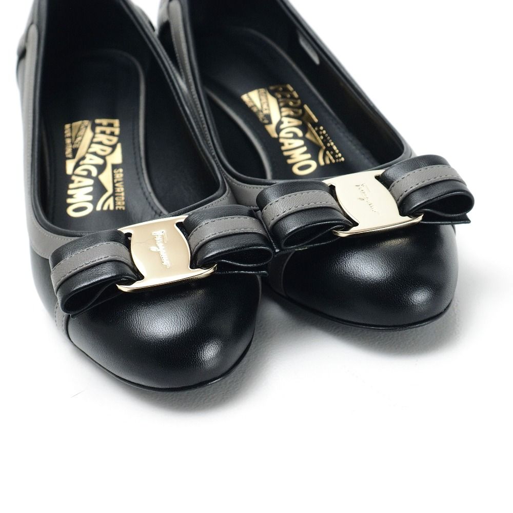 □美品□Salvatore Ferragamo サルヴァトーレフェラガモ パンプス 