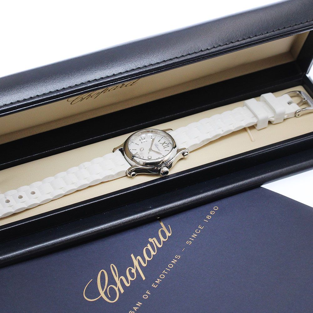 ショパール Chopard 278590-3001 ハッピースポーツ 3Pダイヤ クォーツ レディース 内箱・保証書付き_951997 ハッピースポーツ ラグジュアリー レディース ダイヤモンド ウォッチ