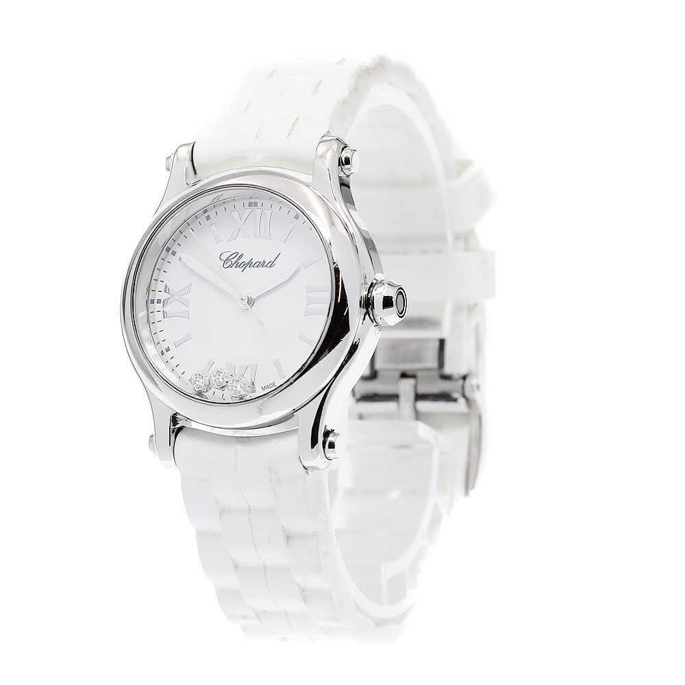 ショパール Chopard 278590-3001 ハッピースポーツ 3Pダイヤ クォーツ レディース 内箱・保証書付き_951997 ショパール Chopard 278590-3001 ハッピースポーツ 3Pダイヤ クォーツ