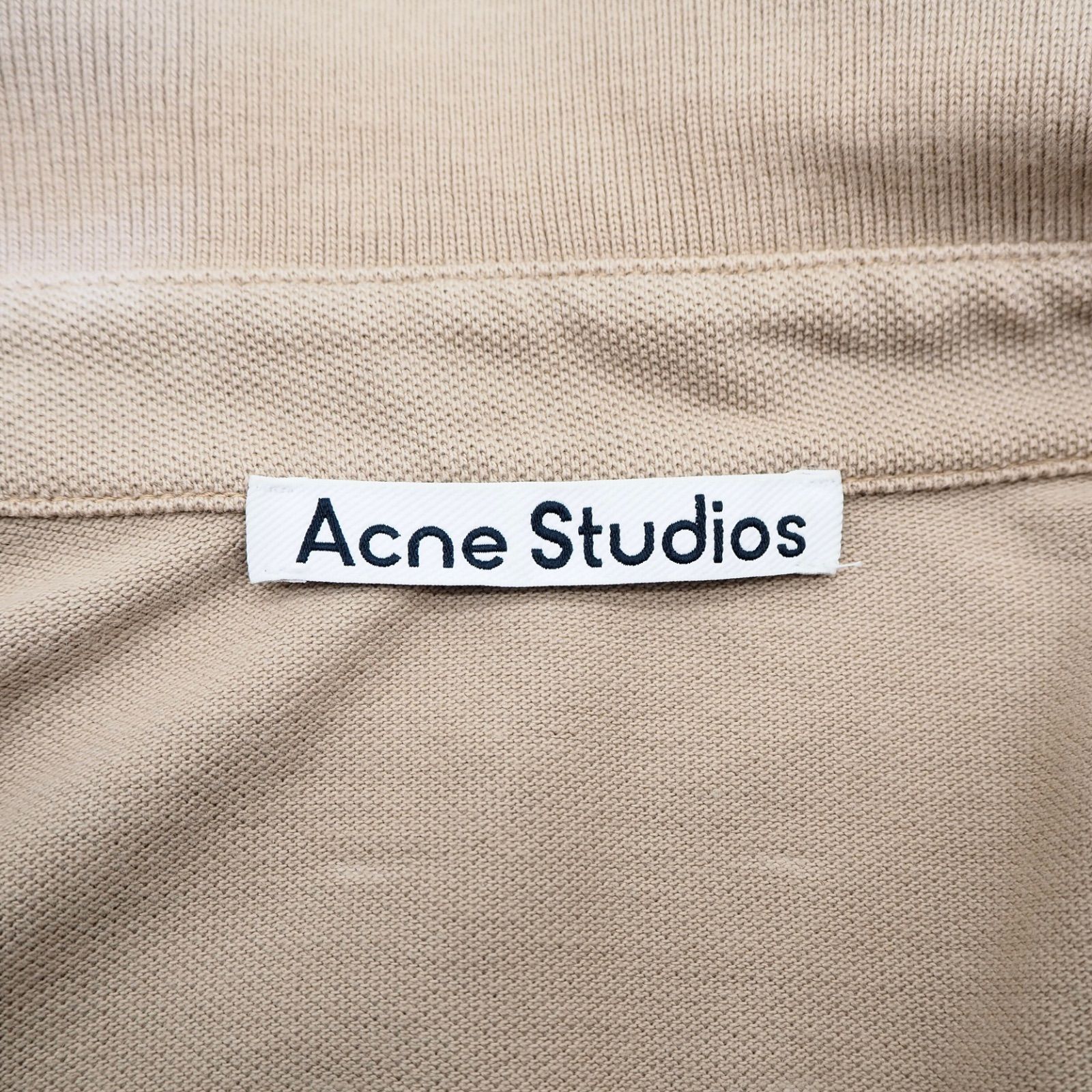 Acne Studios ベージュ ポロシャツ 美品】Acne Studios ポロシャツ ベージュ アクネストゥディオス - メルカリ
