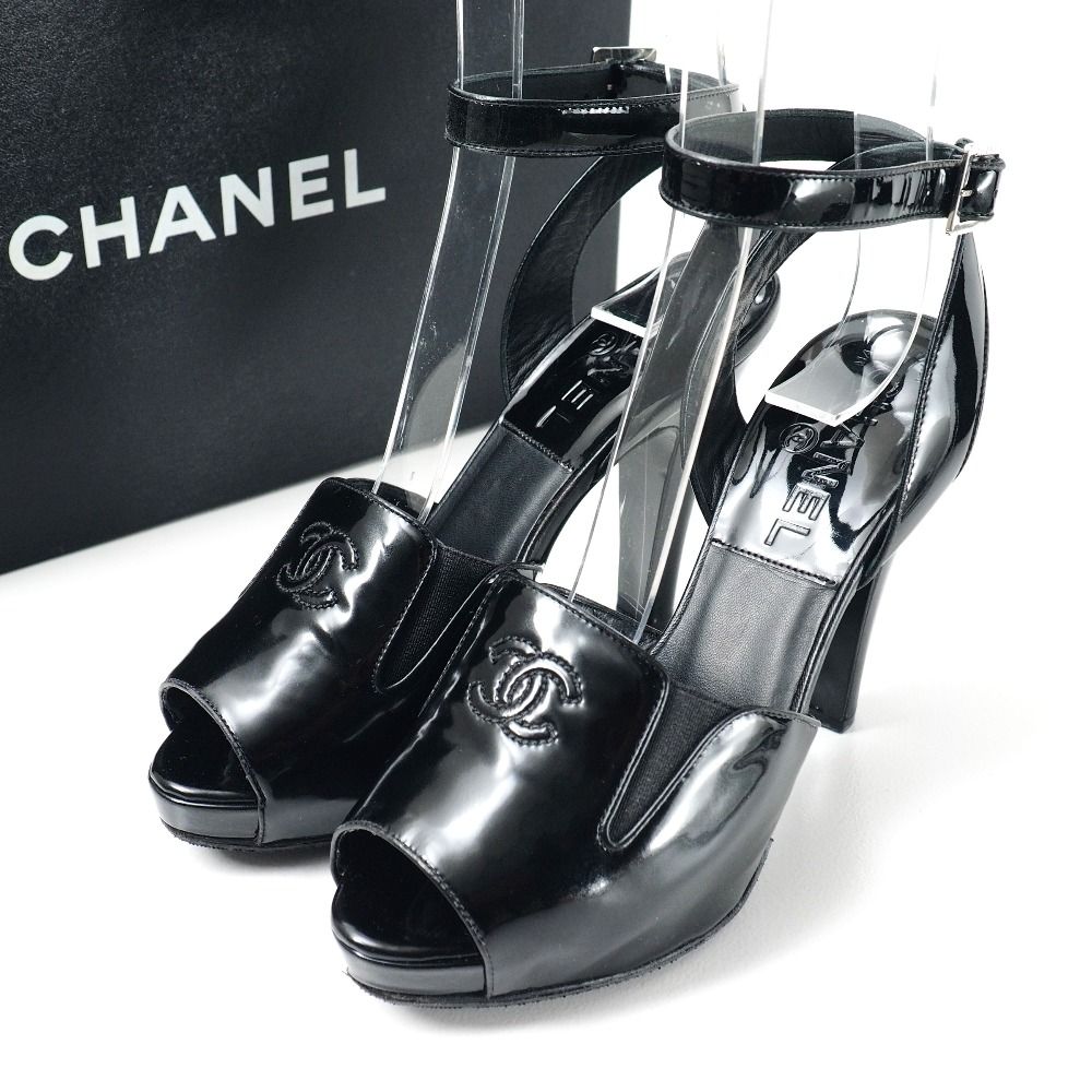 CHANEL シャネル サンダル サイズ35C 07C ココマーク CC