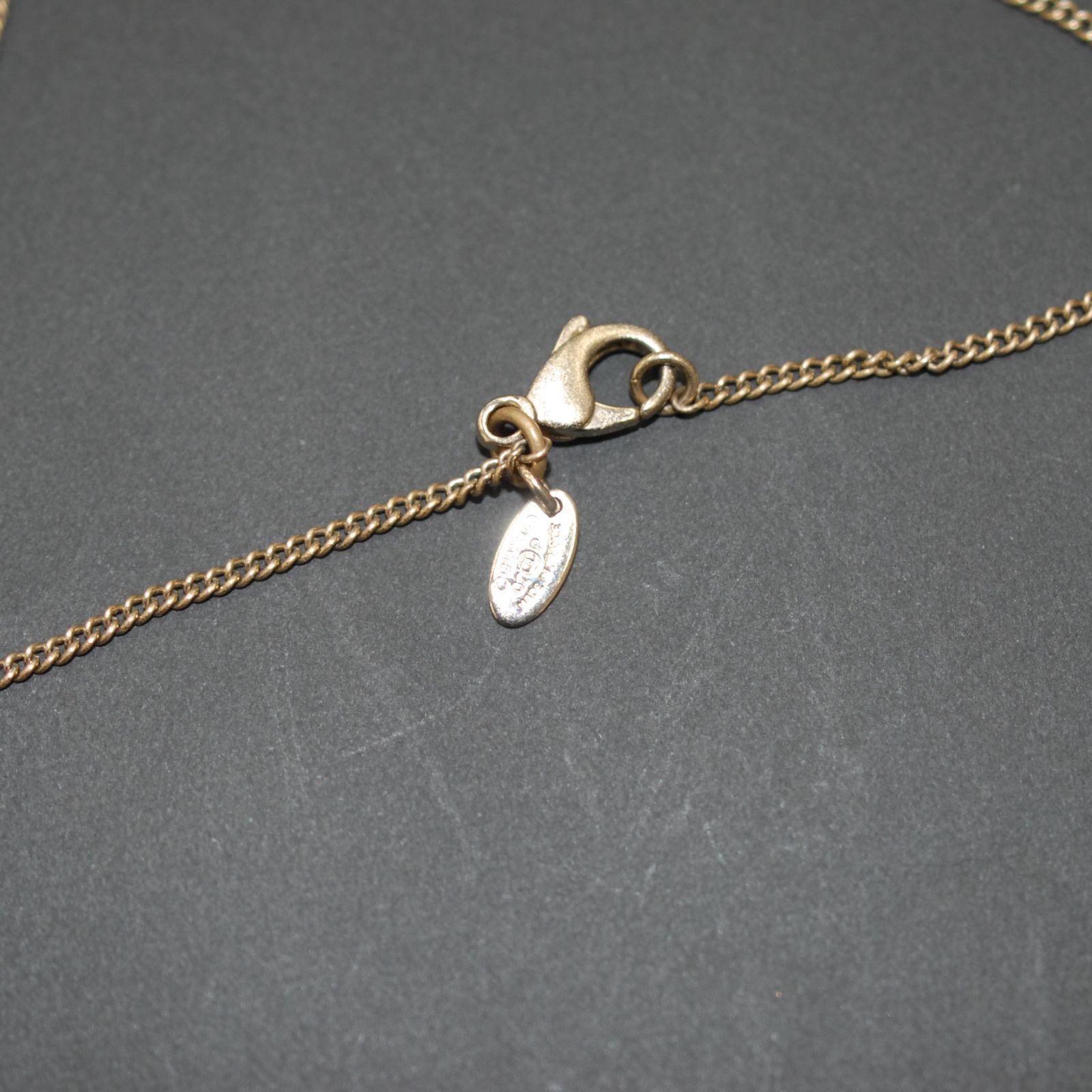 25MS0173 中古 シャネル CHANEL CCロゴ ネックレス 合金 ゴールド 