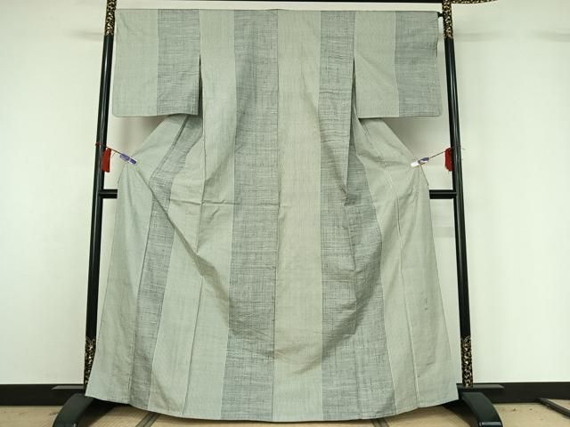 平和屋着物▽絲藝苑　上島洋山　紬　単衣　縞　正絹　逸品　AABH2183jh 平和屋着物▽絲藝苑 上島洋山 紬 単衣 縞 正絹 逸品 AABH2183jh - メルカリ