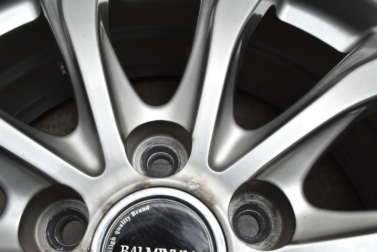 ☆バリ溝 スタッドレス☆ バルミナ 16インチ 6J　PCD100　4穴　ET40　ハブ径約74　BRIDGESTONE　BLIZZAK　VRX2　195/65R16　2020年　4本 ロッキー　ライズ等 美品 バリ溝】バルミナ 16in 6.5J +39 PCD114.3 ブリヂストン