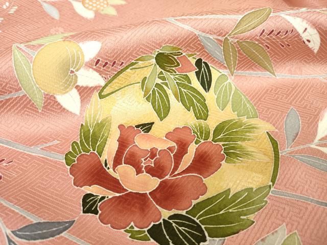 平和屋着物●訪問着　友禅　花丸文　正絹　逸品　AABH4261ck 平和屋着物○訪問着 友禅 花丸文 正絹 逸品 AABH4261ck - メルカリ
