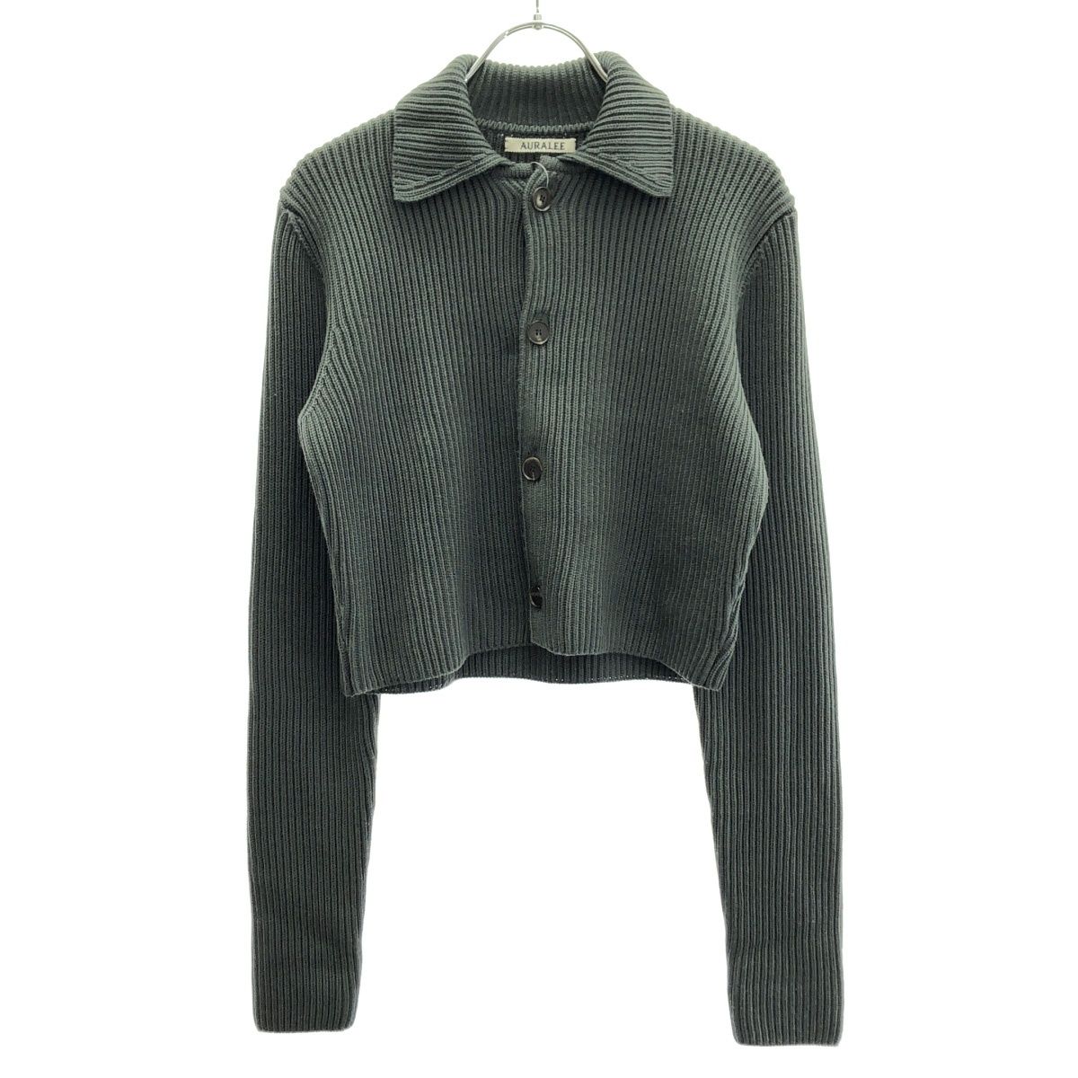 AURALEE (オーラリー) HIGH TWIST WOOLカーディガン AURALEE HIGH TWIST WOOL KNIT CARDIGAN HIGH TWIST WOOL KNIT SHIRT