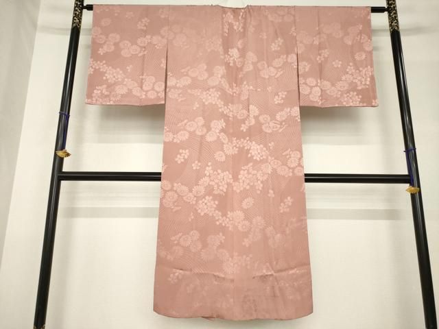 平和屋着物●長襦袢　無双仕立て　流水花地紋　三越扱い　正絹　逸品　未使用　AABH4266ck 平和屋着物○長襦袢 無双仕立て 流水花地紋 三越扱い 正絹 逸品 未使用