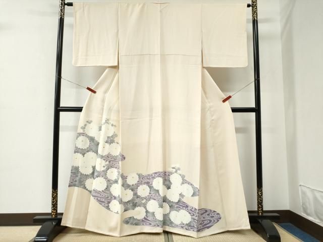 平和屋着物●豪華色留袖　刺繍　流水菊文　正絹　逸品　CABE2396yc 平和屋着物○豪華色留袖 刺繍 流水菊文 正絹 逸品 CABE2396yc - メルカリ