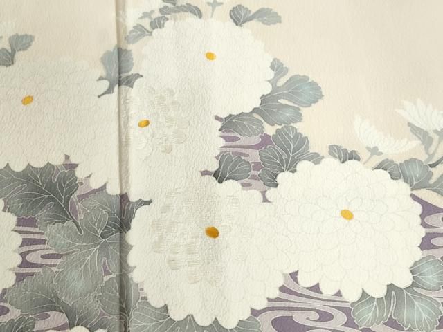 平和屋着物●豪華色留袖　刺繍　流水菊文　正絹　逸品　CABE2396yc 平和屋着物○豪華色留袖 刺繍 流水菊文 正絹 逸品 CABE2396yc - メルカリ