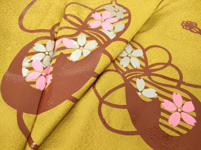 平和屋着物●豪華色留袖　瓢箪に桜　銀彩　正絹　逸品　DABC3783az 平和屋着物○豪華色留袖 瓢箪に桜 銀彩 正絹 逸品 DABC3783az - メルカリ