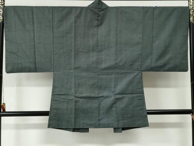 平和屋着物○男性 本場大島紬 アンサンブル 100亀甲 総詰め 羽裏：龍