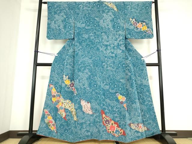 平和屋着物●訪問着　花尽くし　正絹　逸品　DABC3787az 平和屋着物○訪問着 花尽くし 正絹 逸品 DABC3787az - メルカリ