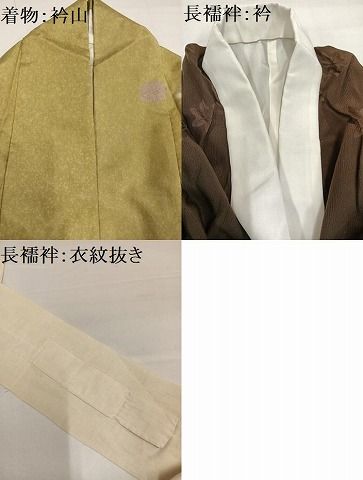 平和屋着物●小振袖　二尺袖・長襦袢(袷)セット　本場大島紬　染大島　枝花文　暈し染め　金彩　正絹　逸品　AABH4066ph 平和屋着物○小振袖 二尺袖・長襦袢(袷)セット 本場大島紬 染大島 枝花