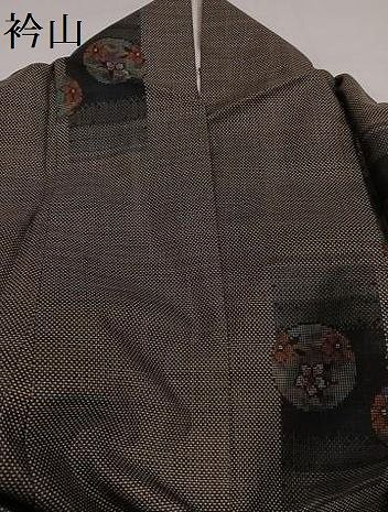 平和屋着物○本場大島紬 カタス7マルキ 花丸文 正絹 逸品 AABH4177ph