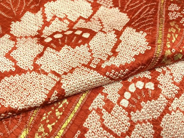 平和屋着物●豪華振袖　絞り　草花文　金彩　正絹　逸品　AABH4185ph 平和屋着物○豪華振袖 絞り 草花文 金彩 正絹 逸品 AABH4185ph - メルカリ