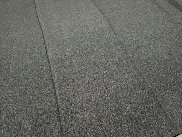 平和屋着物○江戸小紋 作家物 草木染 鮫小紋柄 黒地 鬼しぼ縮緬 正絹