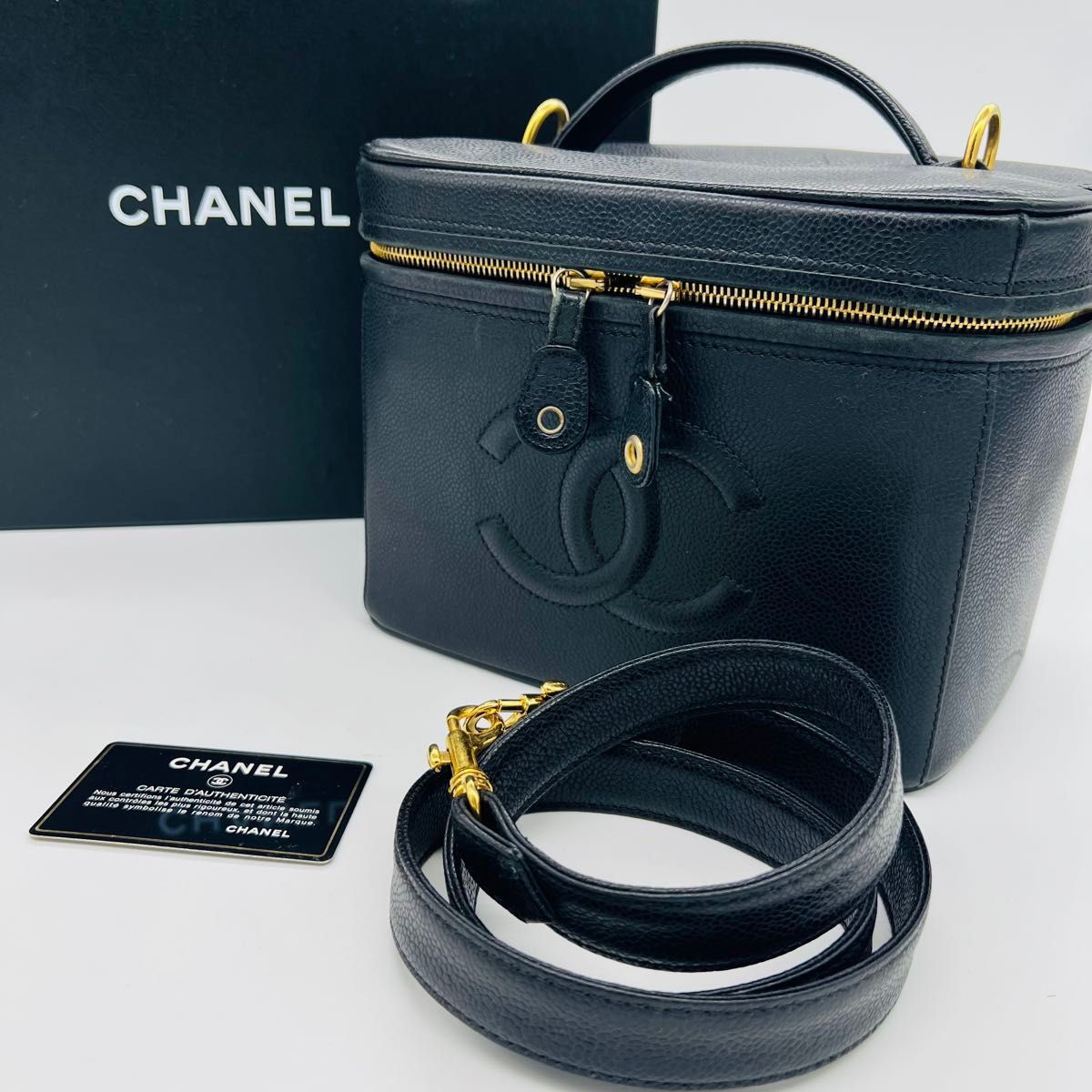 CHANEL シャネル シャネル バニティバッグ ココマーク シリアルシール