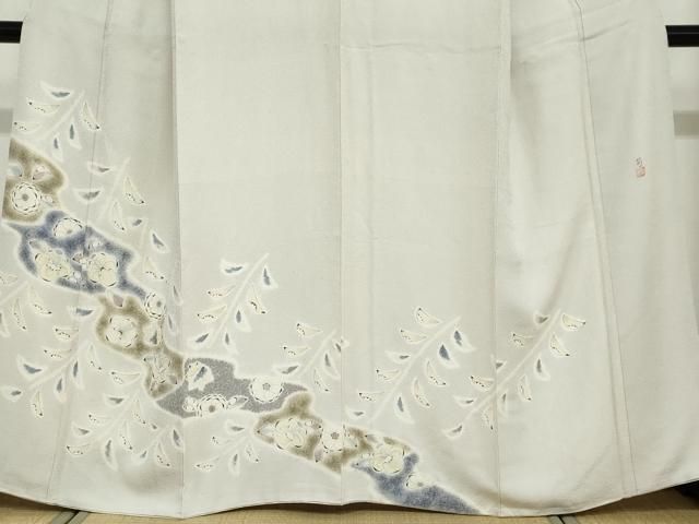 平和屋着物●訪問着　作家物　手描き　辻が花　正絹　逸品　DABD9070ud 平和屋着物○訪問着 作家物 手描き 辻が花 正絹 逸品 DABD9070ud