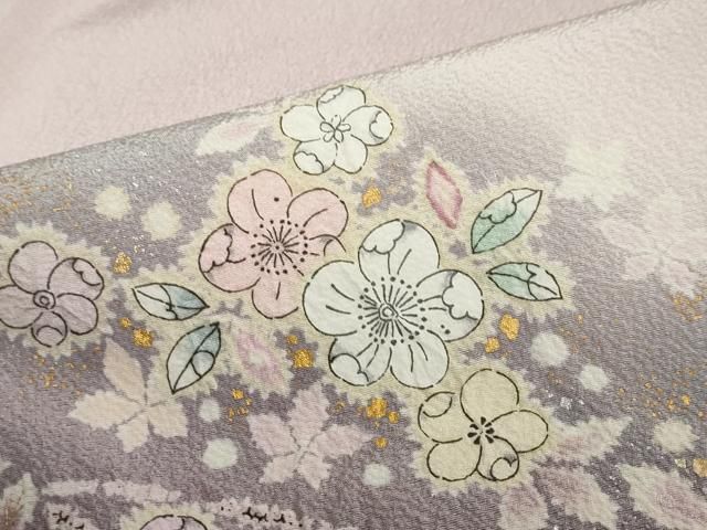 平和屋着物●越後十日町の一流染匠　桐屋・翠山工房　訪問着　絞り　辻が花　金銀彩　やまと金ラベル　正絹　逸品　DABD9078ud 平和屋着物○越後十日町の一流染匠 桐屋・翠山工房 訪問着 絞り 辻が花