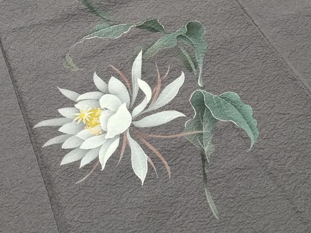 平和屋着物○東京友禅 菅有鬼一 色留袖 鷺 草花文 金彩 正絹 逸品