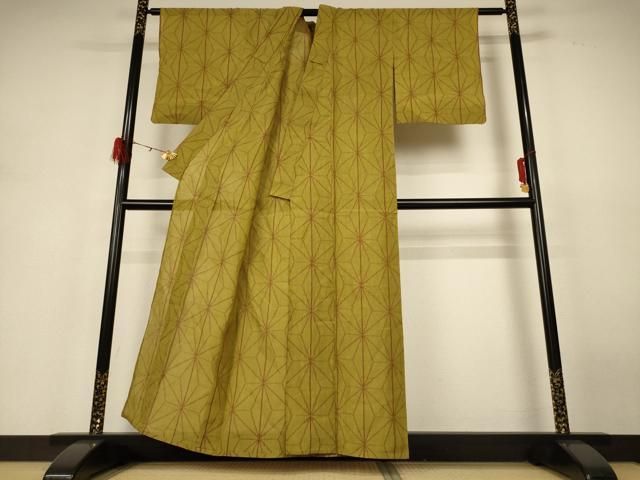 平和屋着物＊夏物　小千谷ちぢみ　麻の葉文様　麻　逸品　AABH4015jd 平和屋着物＊夏物 小千谷ちぢみ 麻の葉文様 麻 逸品 AABH4015jd - メルカリ