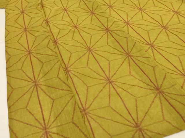 平和屋着物＊夏物 小千谷ちぢみ 麻の葉文様 麻 逸品 AABH4015jd - メルカリ