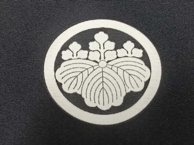メンズ 平和屋着物○男性 黒紋付 羽織セット 正絹 逸品 AABH4706fy