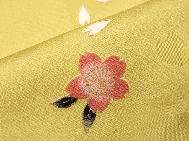平和屋着物●豪華振袖　舞桜文　金彩　正絹　逸品　CABD9181gh 平和屋着物○豪華振袖 舞桜文 金彩 正絹 逸品 CABD9181ghの通販 by