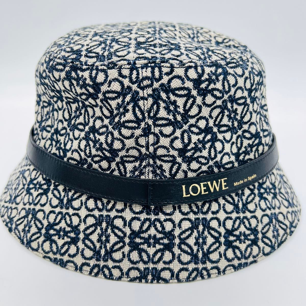 LOEWE ロエベ ジャガード アナグラム バケットハット グレー