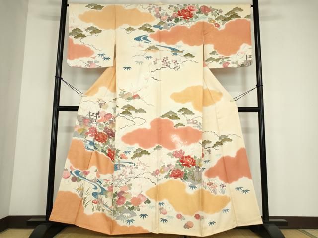 平和屋着物●西陣　川島織文　小紋　矢羽文　洗える着物　DABA8891du 楽天市場】平和屋着物□上質な小紋 切嵌花文 正絹 逸品 DABA8786du
