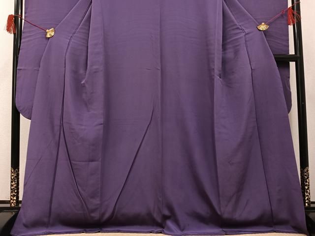 平和屋着物○豪華振袖 色無地 深紫色 正絹 逸品 AABH5364ph - メルカリ